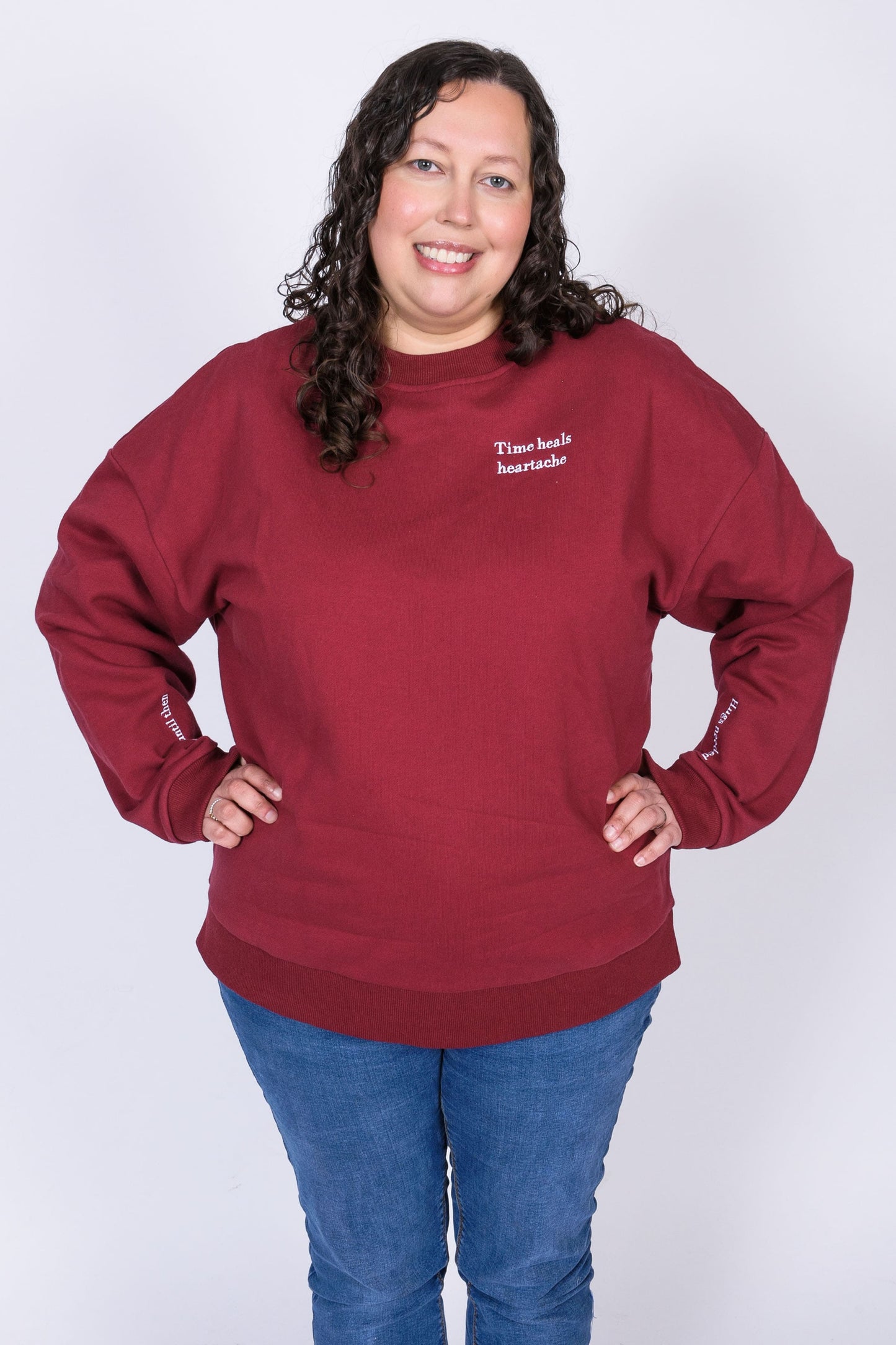 40% OFF - 'Time heals heartache' sweatshirt