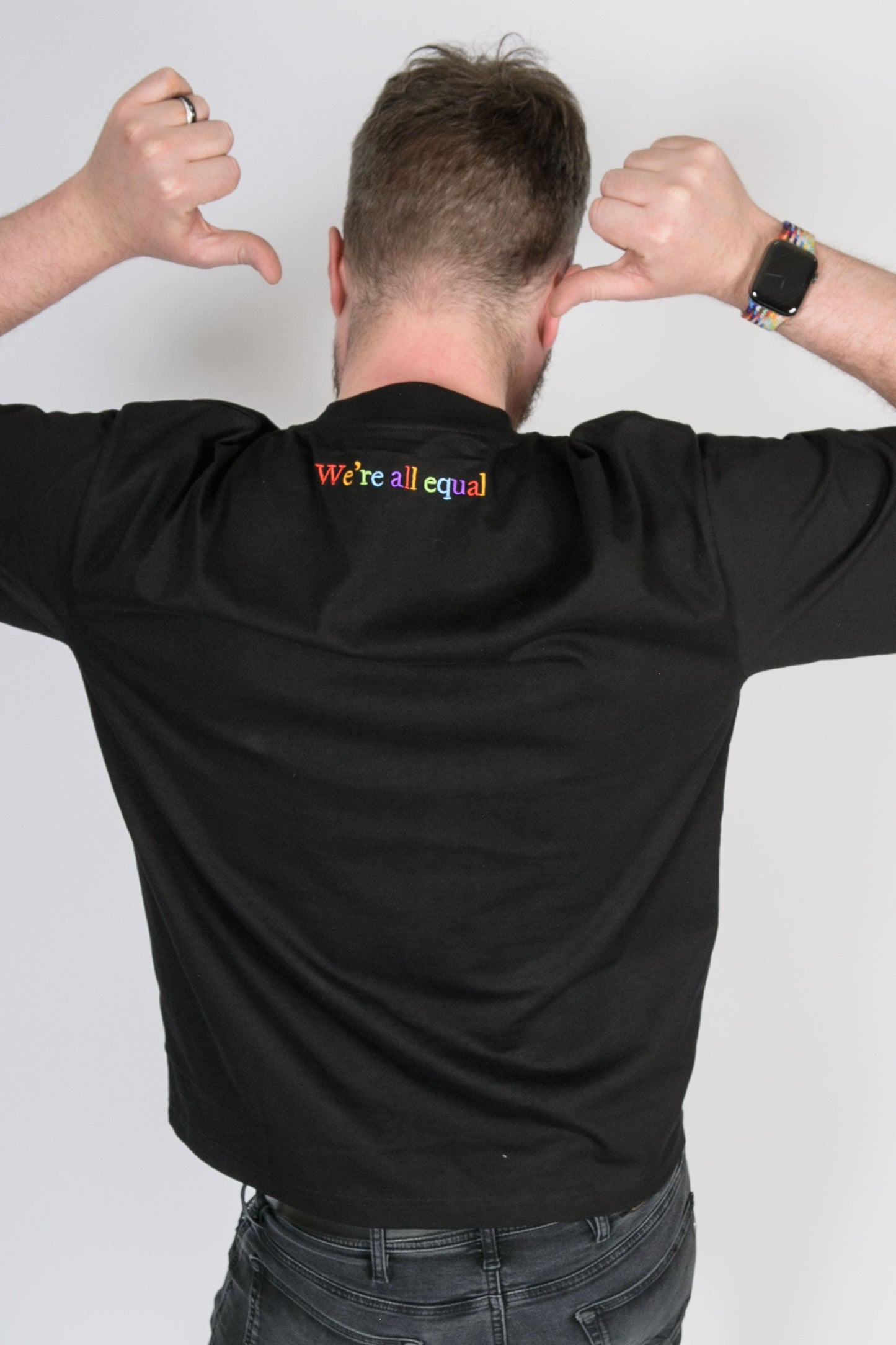 SALE Bright 'PROUD' black t-shirt