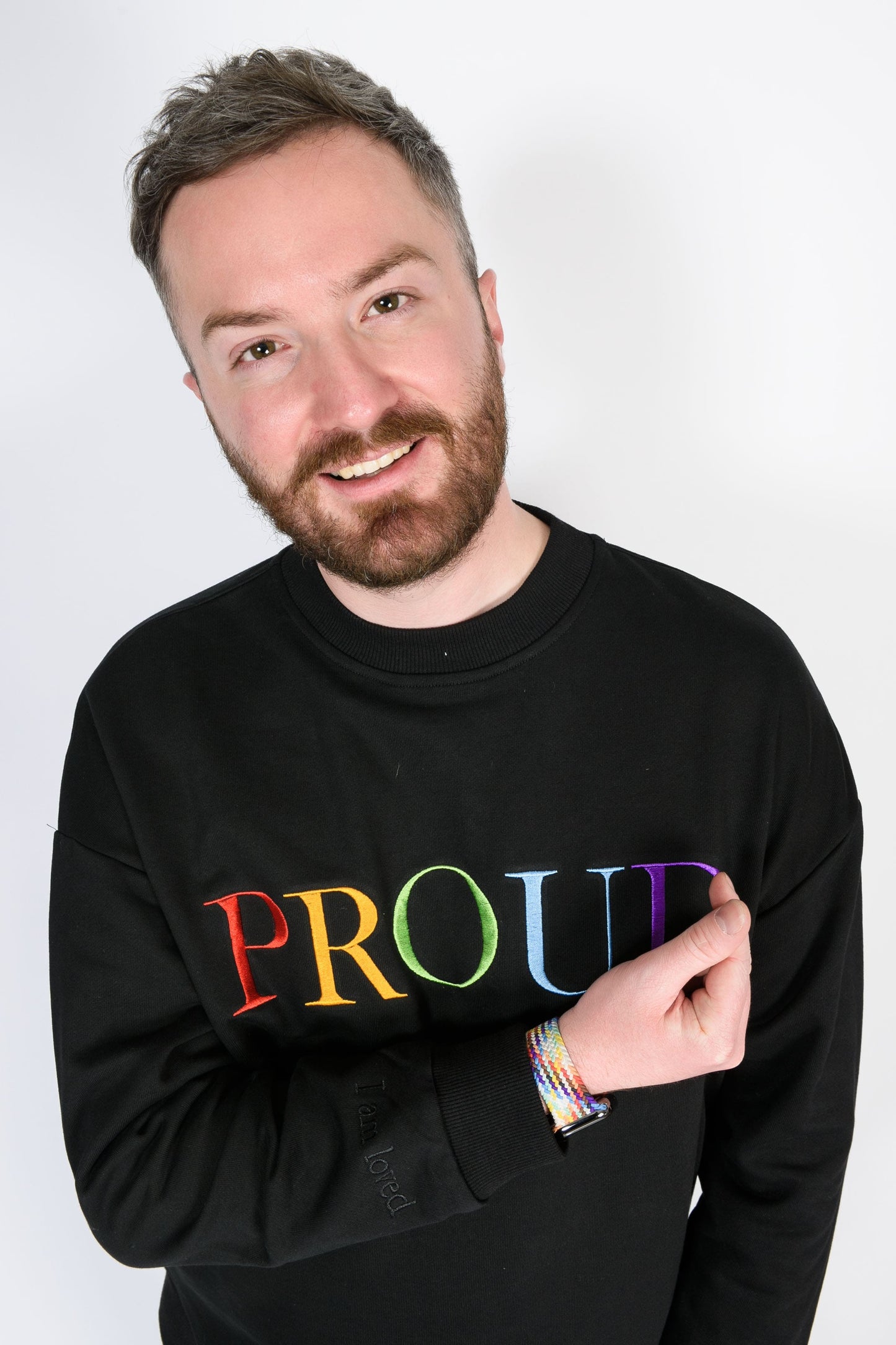 Bright 'PROUD' sweatshirt