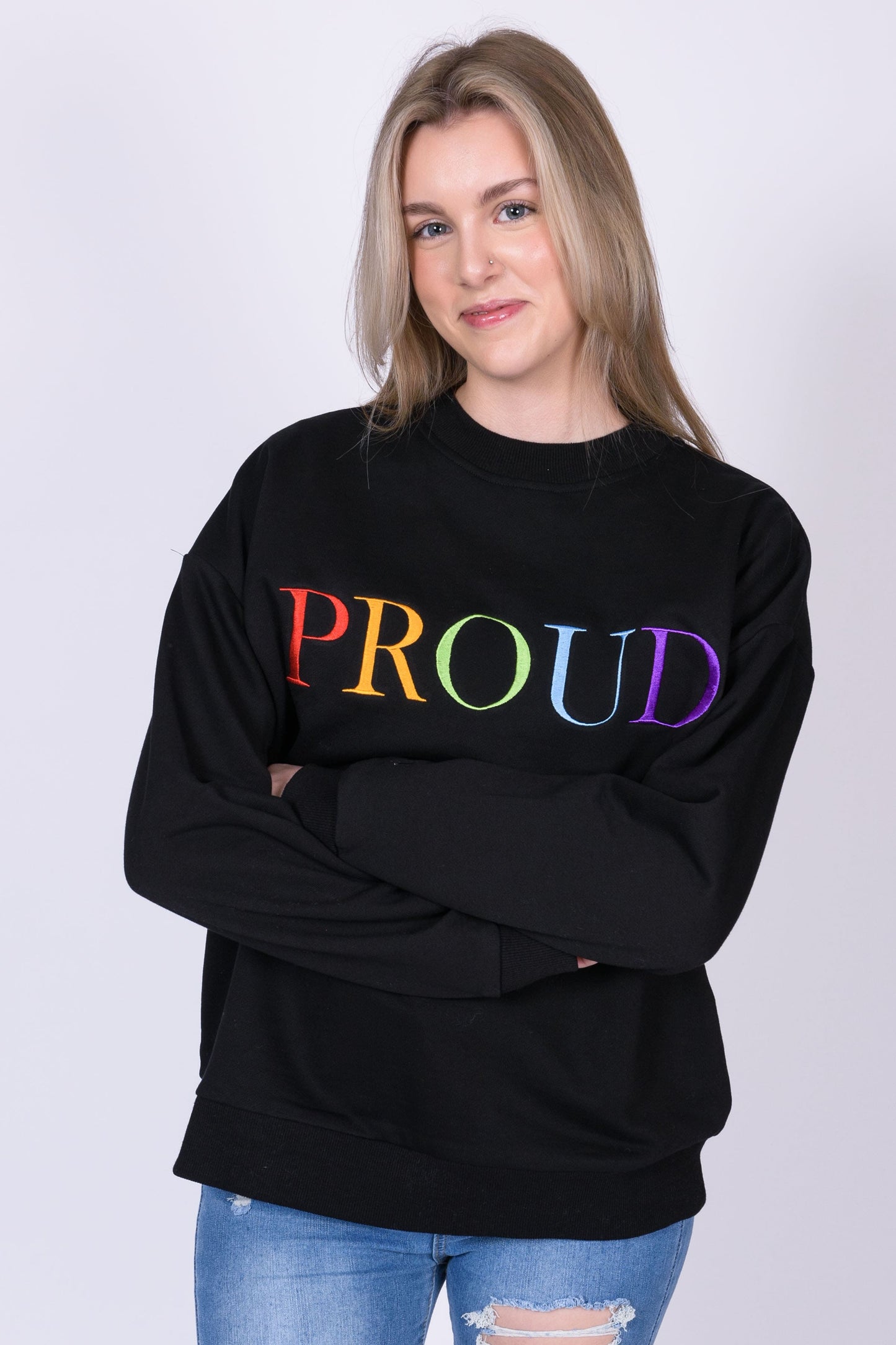 Bright 'PROUD' sweatshirt