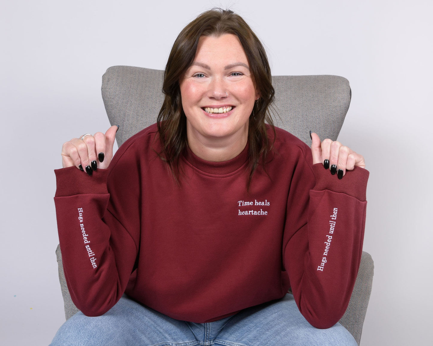 40% OFF - 'Time heals heartache' sweatshirt